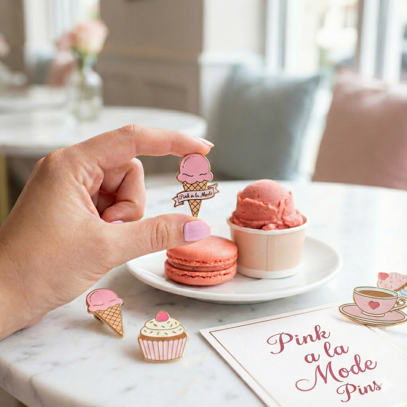 Pink a la Mode Pins