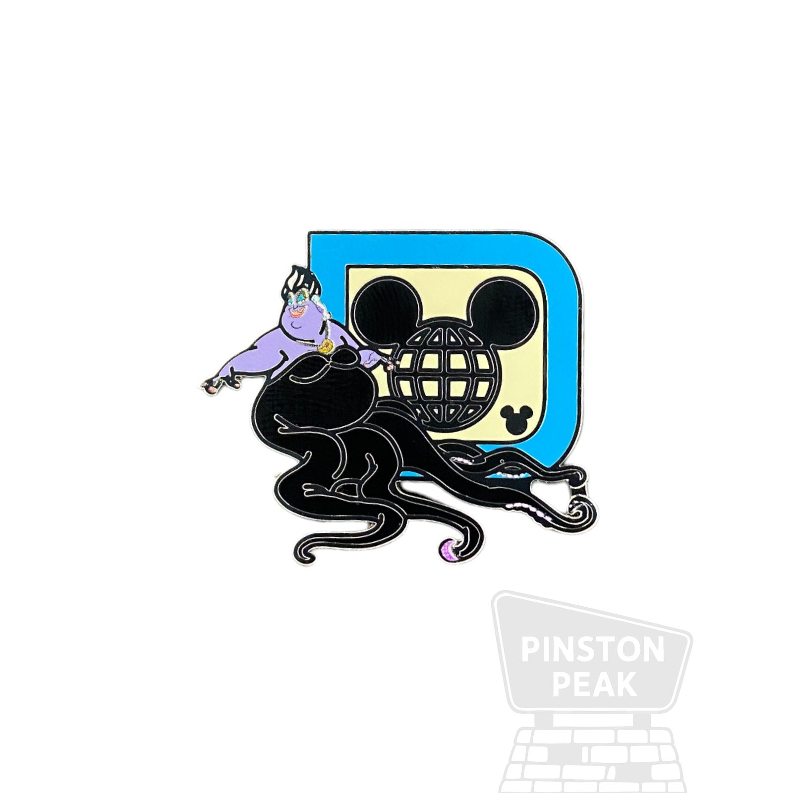 Disney Parks WDW Hidden Mickey 2025 Wave A Mystery Pin – Ursula D Letter