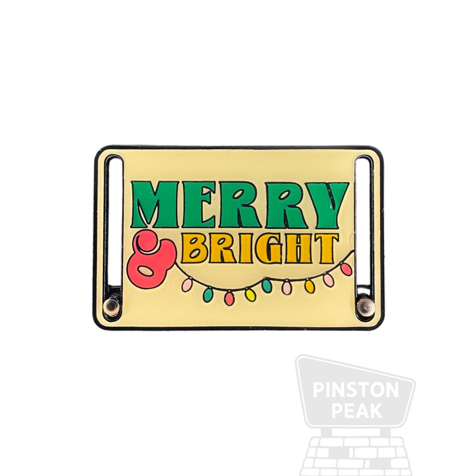 Disney Bioworld Stitch Merry & Bright Sliding Pin – Holiday Slider