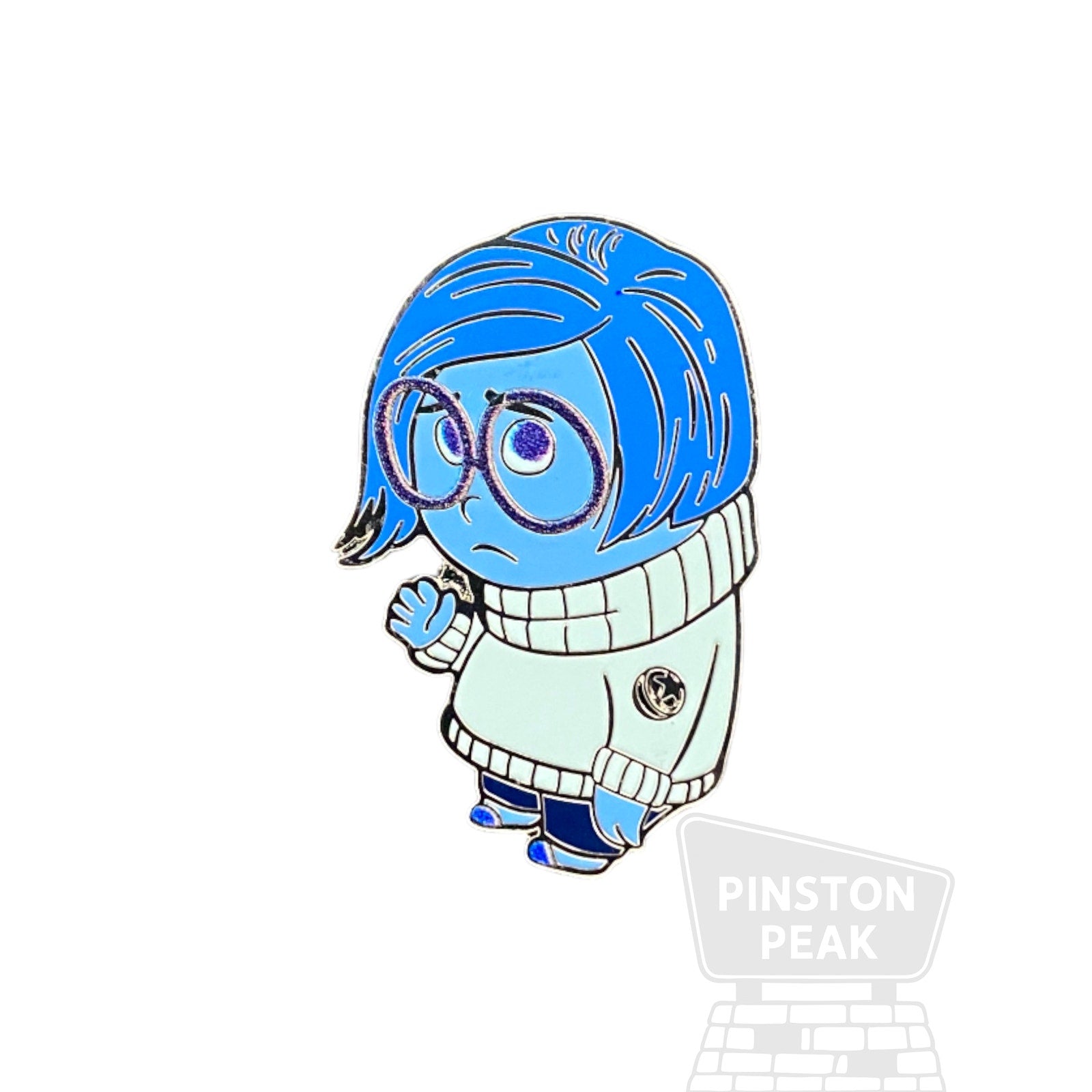 Disney Parks WDW Hidden Mickey 2025 Wave A Mystery Pin Sadness Blue Color Story