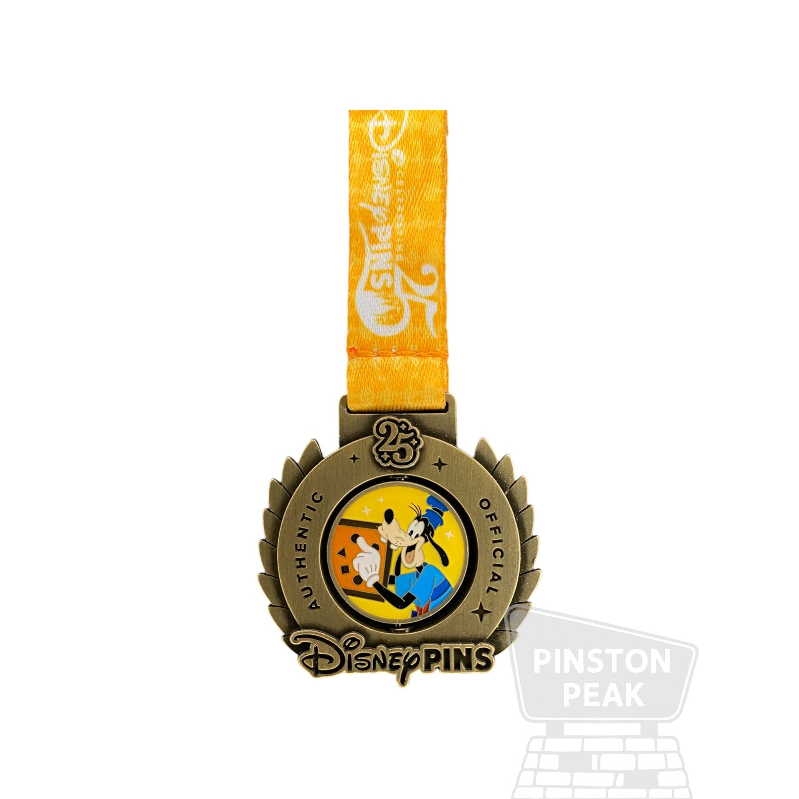 Disney Parks LE 4000 Pin – Goofy 25 Years Medal Spinner