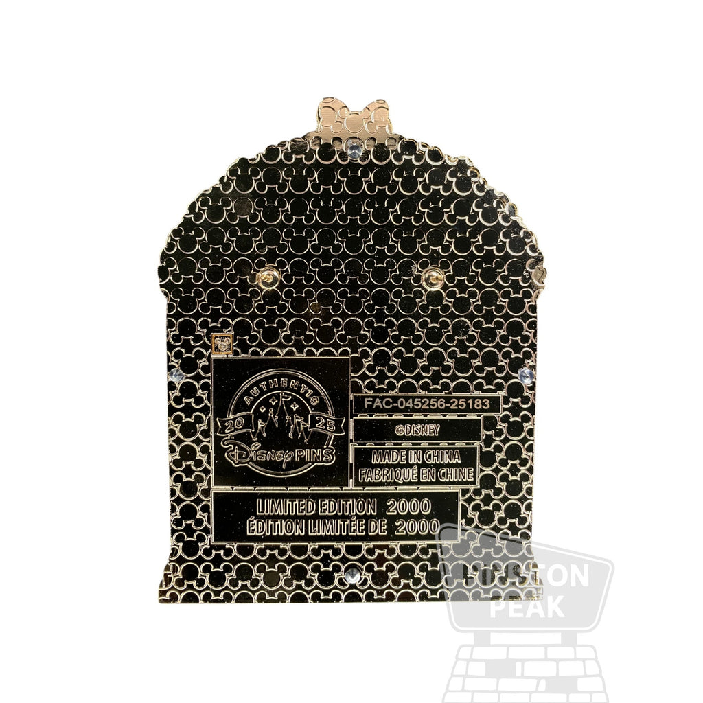 Disney Parks Mickey & Friends Jumbo Holiday LE 2000 Pin – Santa & Ski Chalet