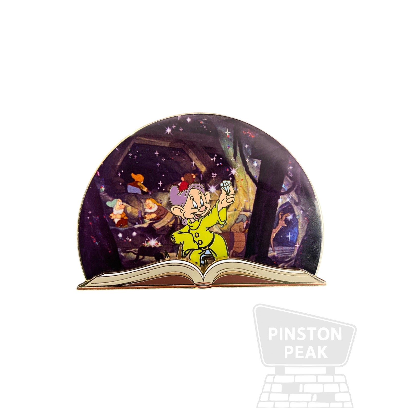 Pink a la Mode Snow White LE 300 Pin – Dopey Sparkle in the Mine