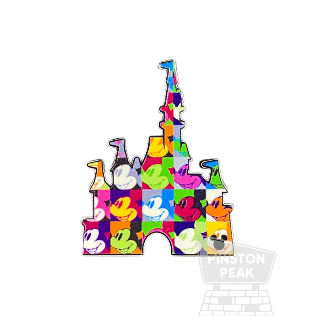 Disney Parks WDW Hidden Mickey 2025 Wave B Mystery Pin – Pop Art Mickey Castle