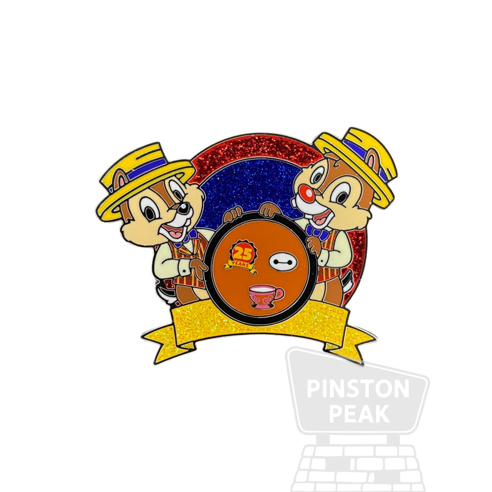 Disney Celebrating Pins 25 Year Pin – Chip and Dale as Scoop Sanderson