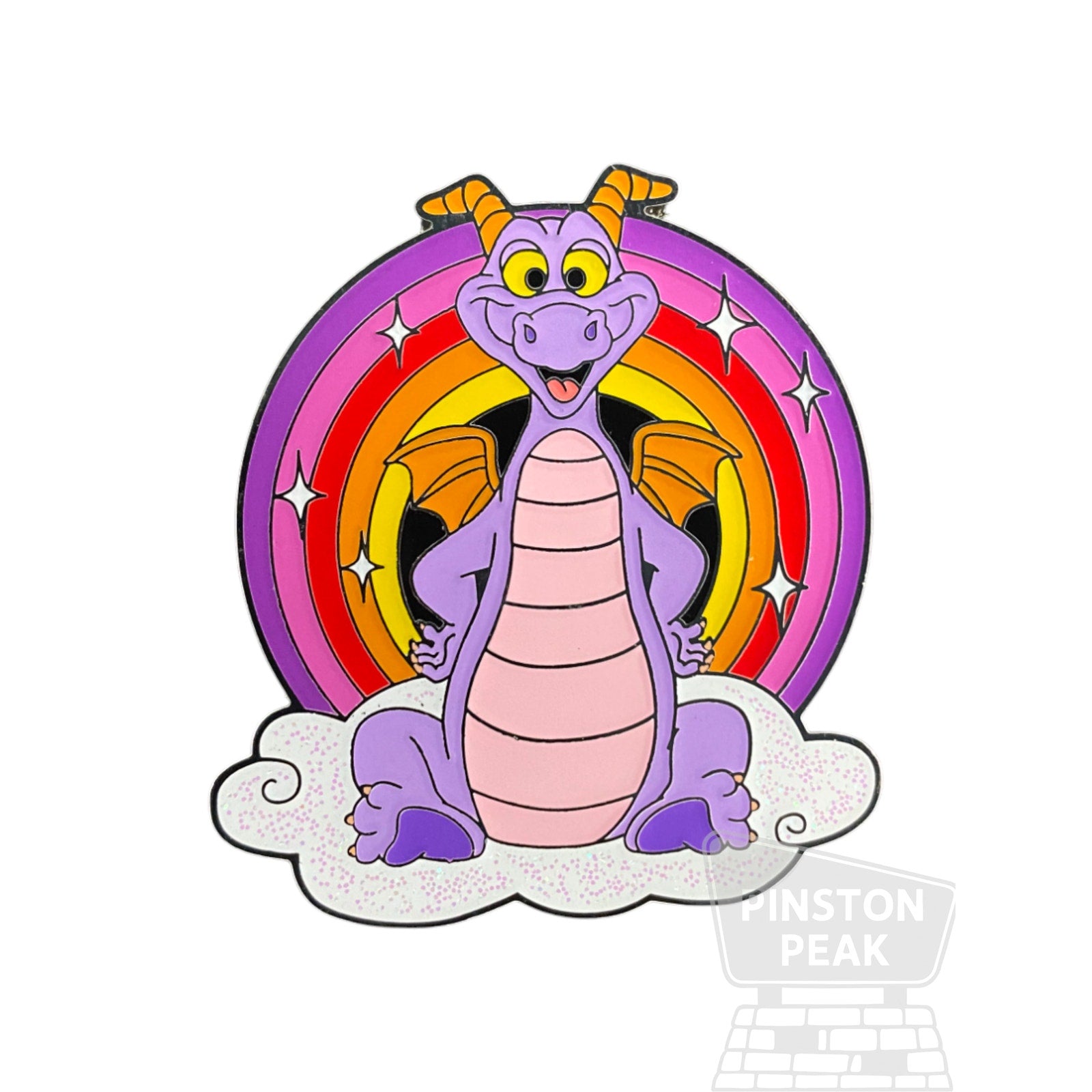 Disney Parks Pin – Figment on Cloud with Rainbow