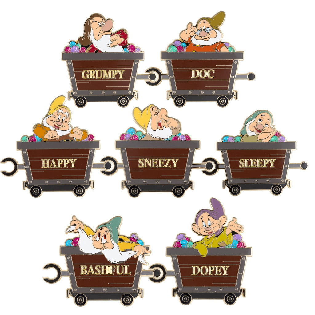 Disney Snow White Mine Cart LE 200 Mystery Pin – Seven Dwarfs Unopened Box