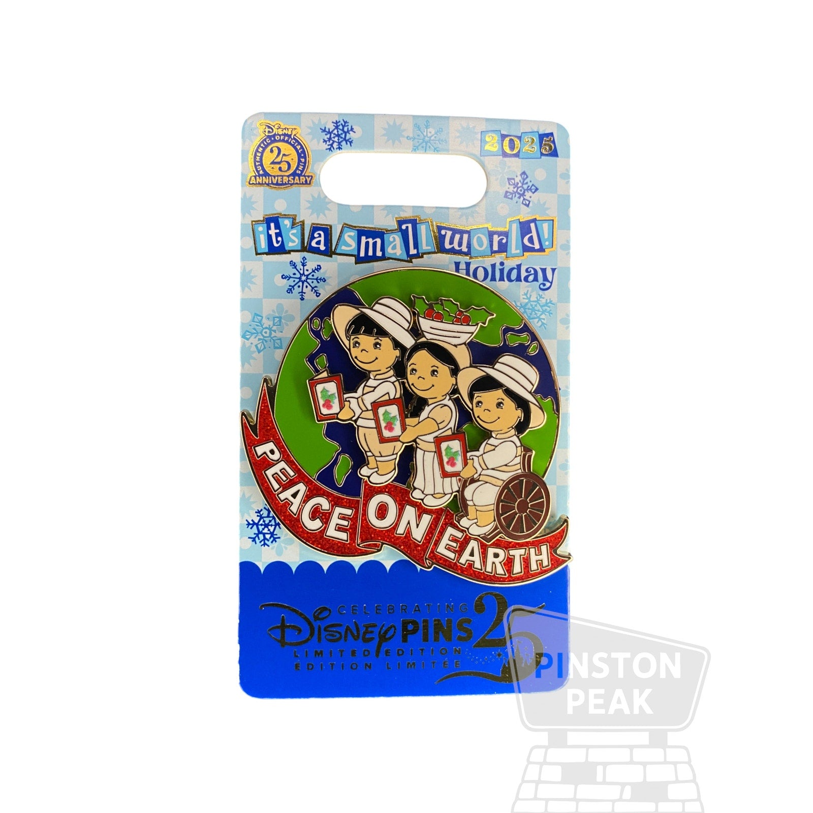 Disney Parks It’s a Small World Holiday LE 1500 Pin – Peace on Earth