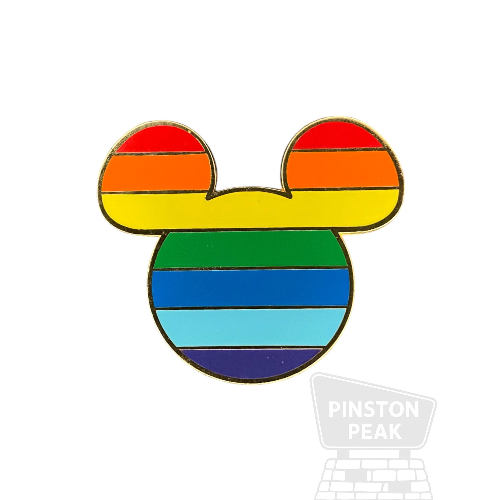 Disney Parks Pride Rainbow Mickey Mouse Icon Pin