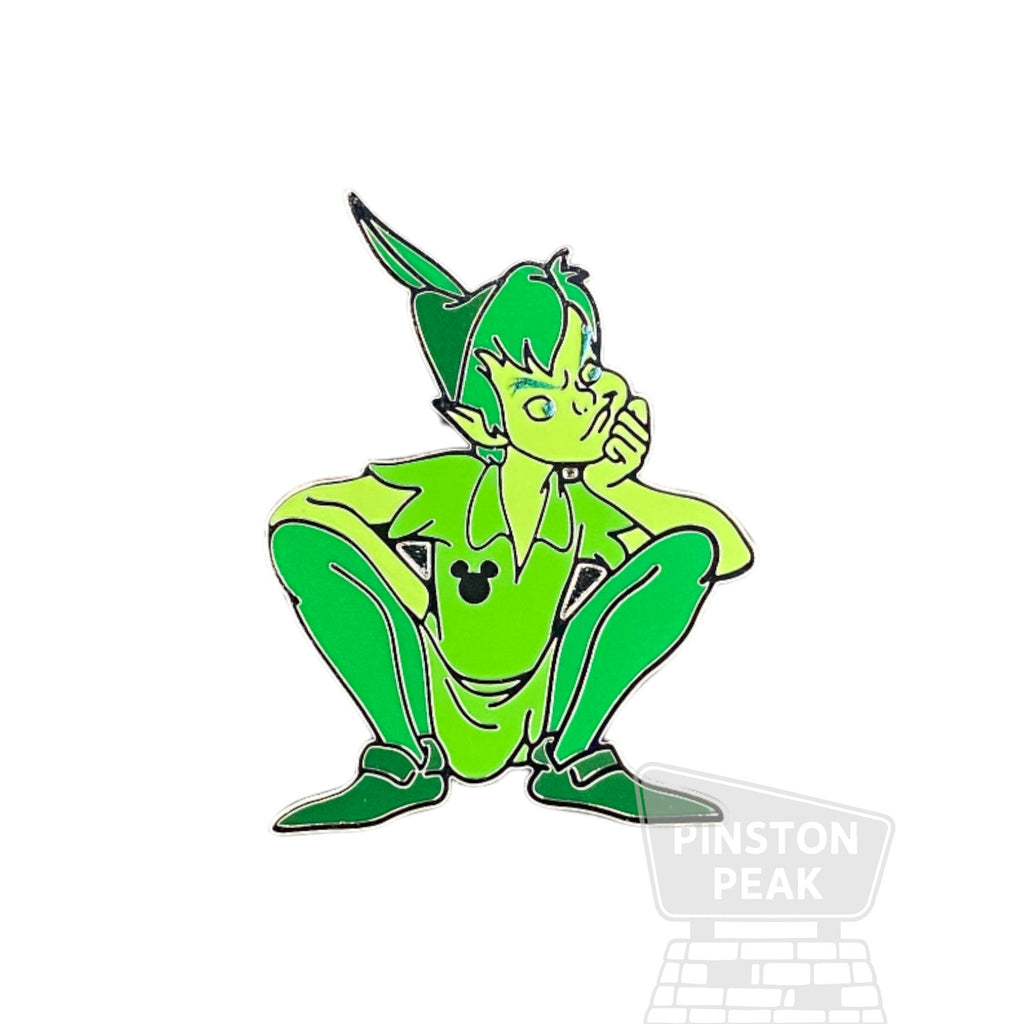 Disney WDW Hidden Mickey 2025 Wave B Mystery Pin – Peter Pan Green Color Story