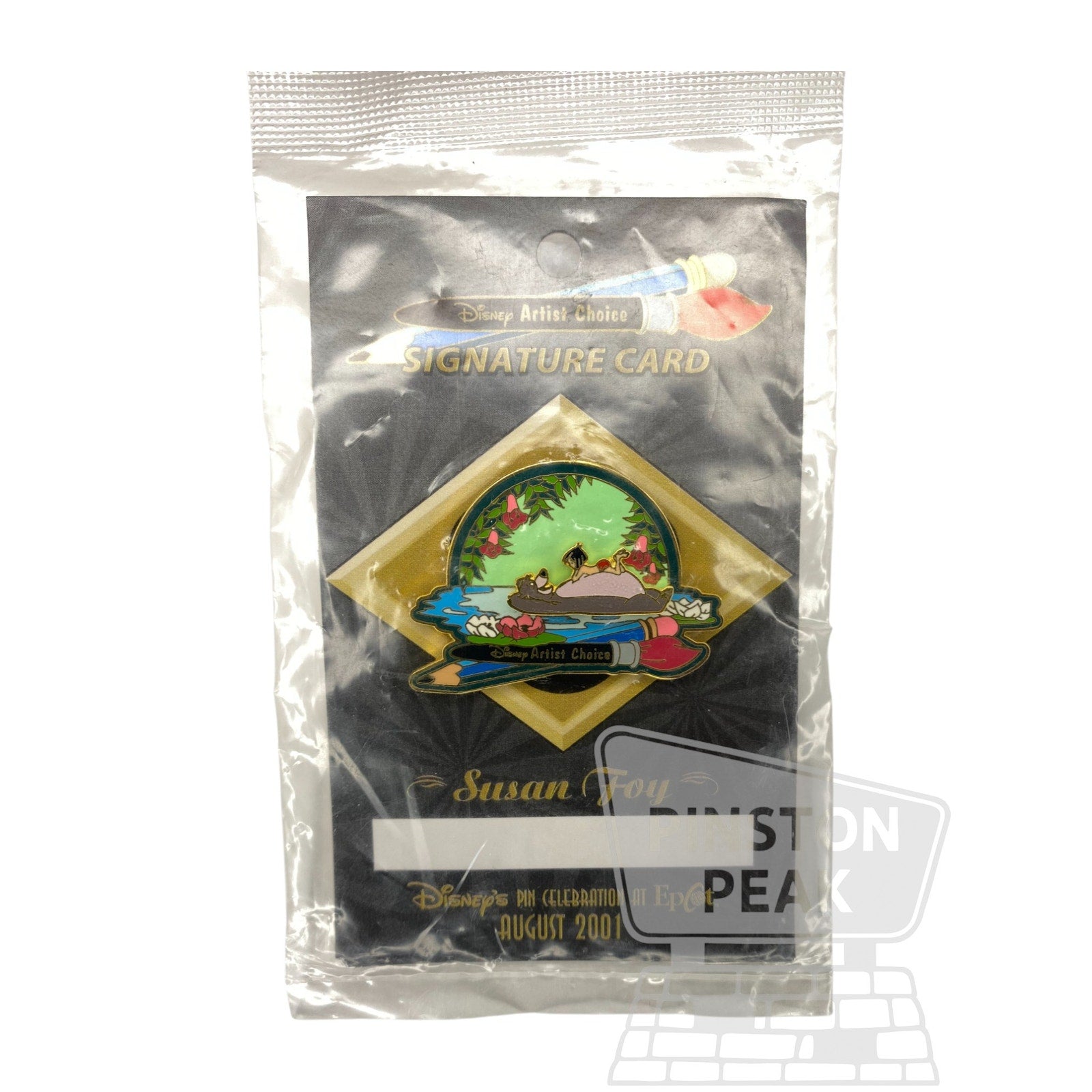 Disney EPCOT Artist Choice LE 5000 Pin – Mowgli & Baloo Jungle Book Slider