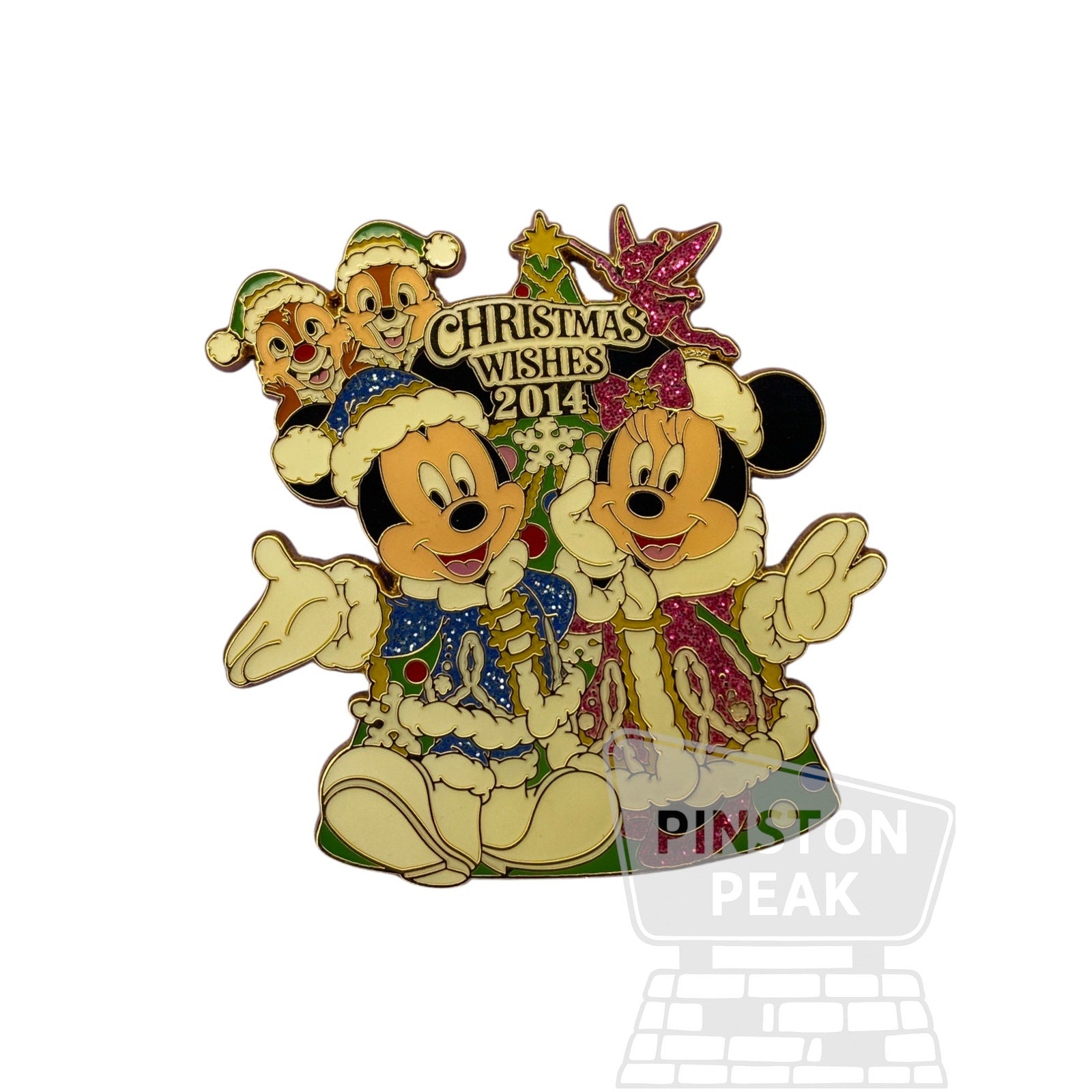 Disney Tokyo Disneyland Christmas 2014 Pin – Mickey, Minnie, Chip & Dale