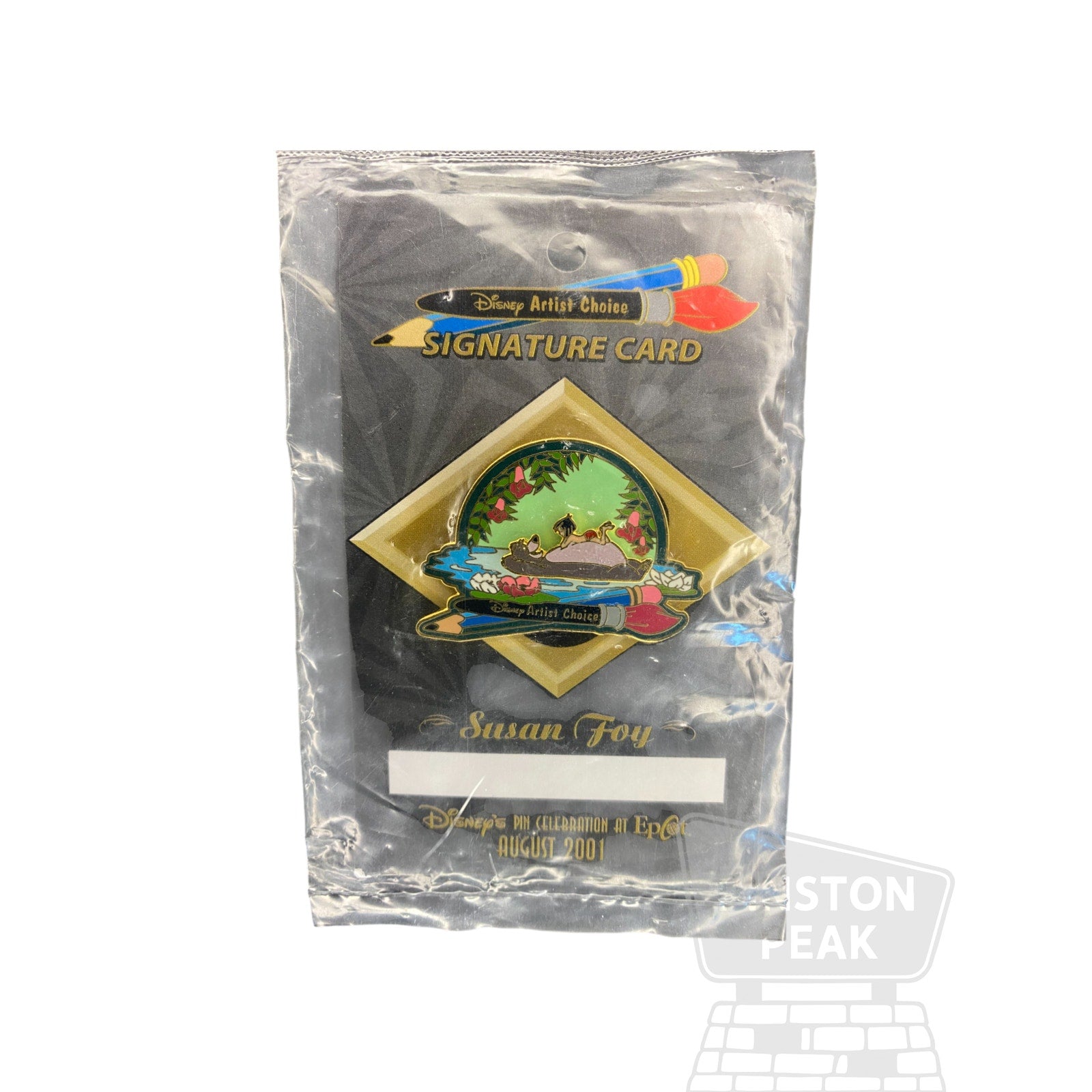 Disney EPCOT Artist Choice LE 5000 Pin – Mowgli & Baloo Jungle Book Slider