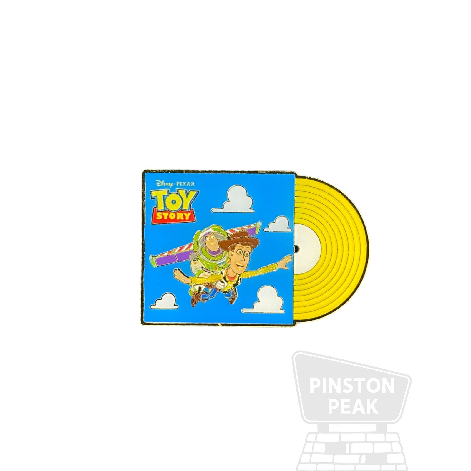 Disney Loungefly Pixar Records Pin – Woody & Buzz Lightyear Toy Story Record