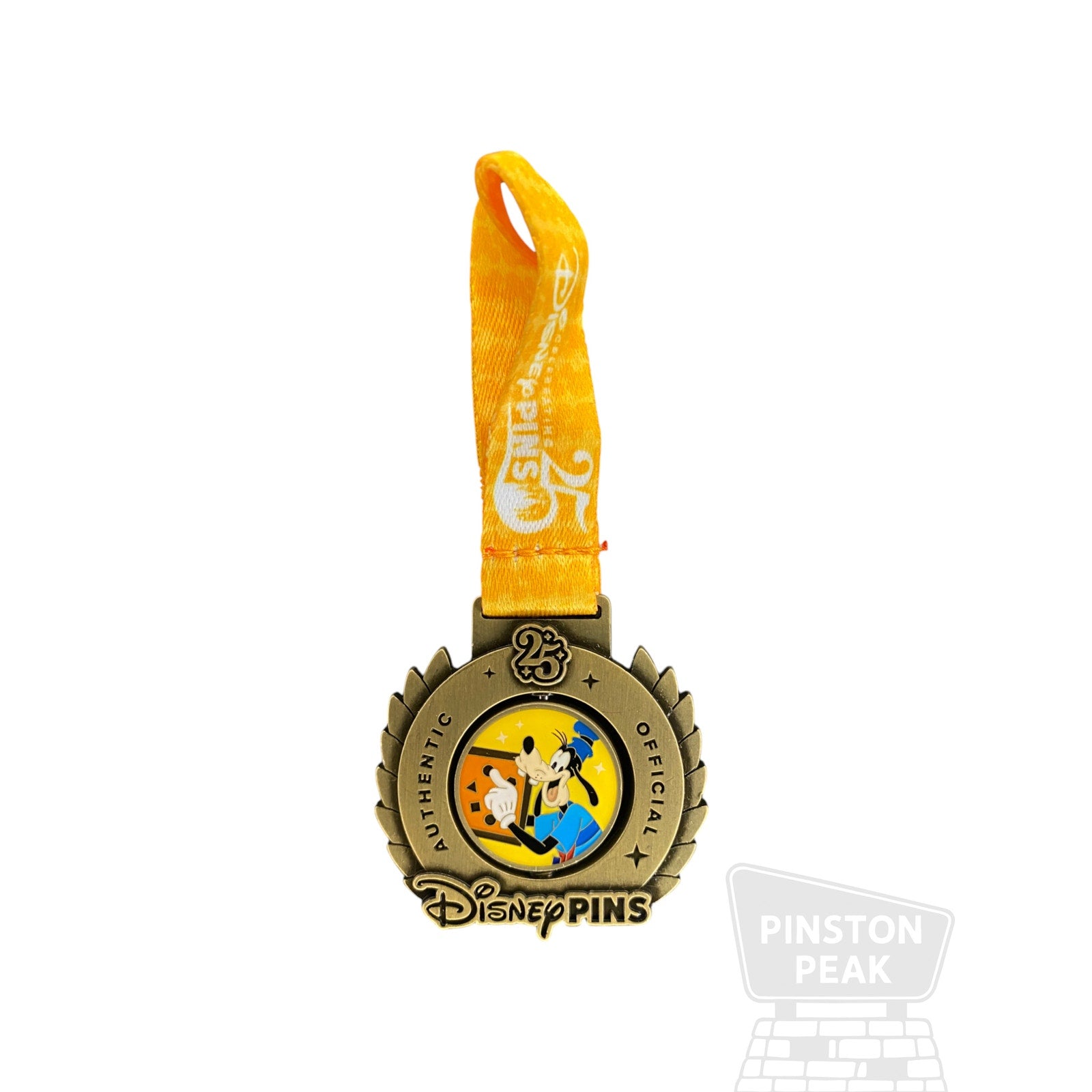 Disney Parks LE 4000 Pin – Goofy 25 Years Medal Spinner
