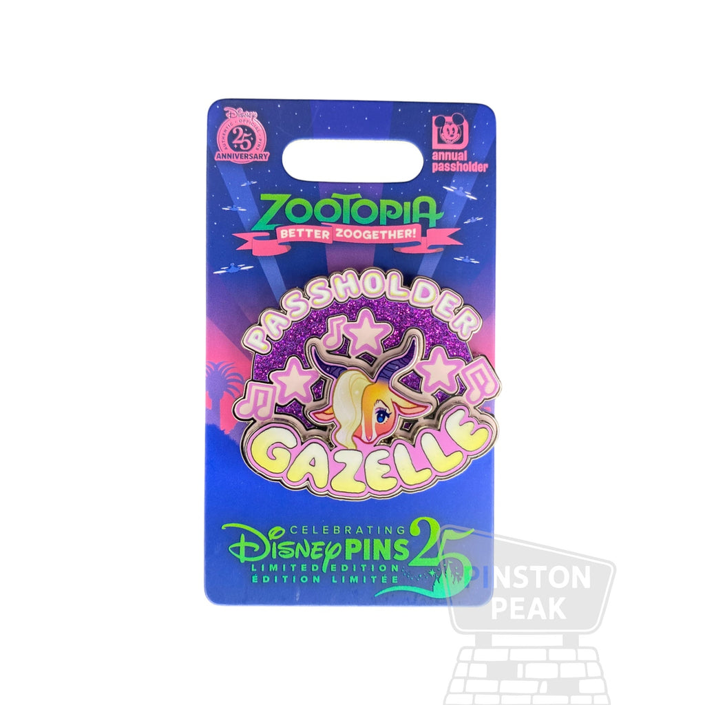 : Disney Parks Zootopia LE 3000 Pin – Gazelle Better Zoogether Passholder