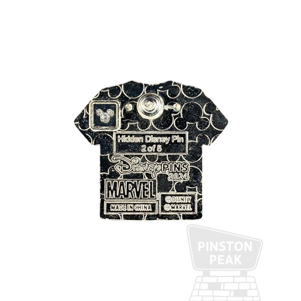 Disney Parks WDW Hidden Mickey 2024 Mystery Pin – Black Panther Marvel T-Shirt