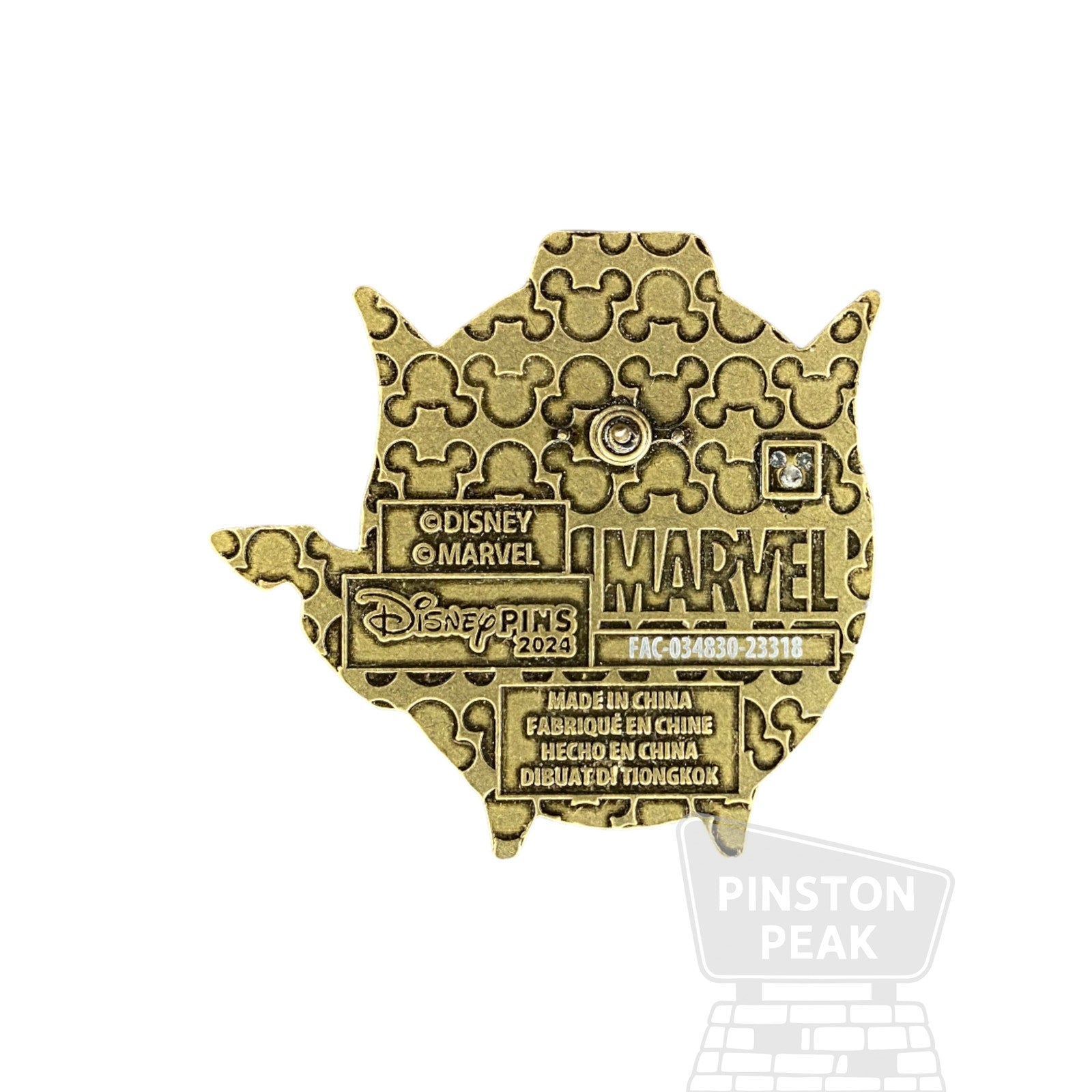 Disney Marvel Avengers Profile Spotlight Pin – Thor Wielding Mjolnir