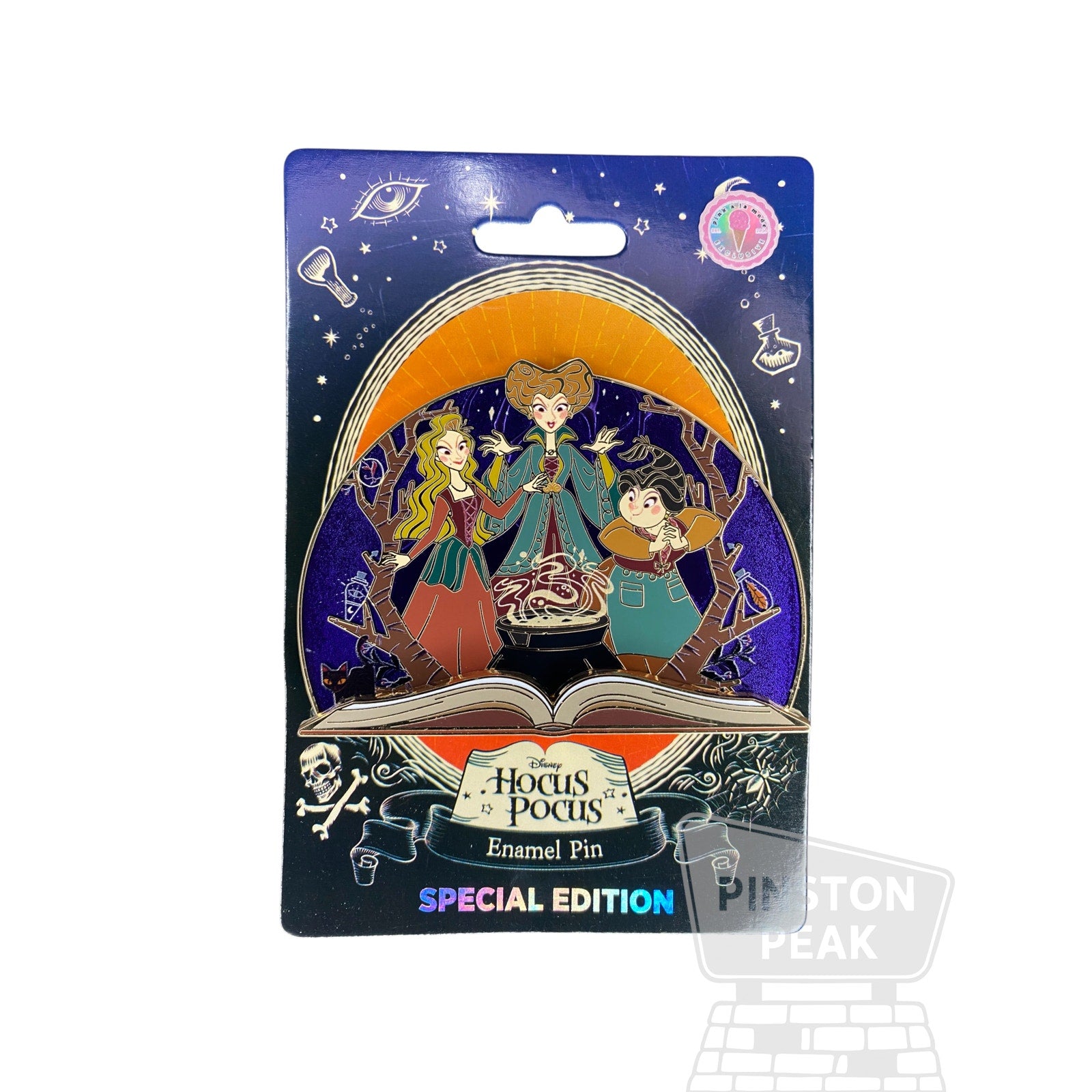 Pink A La Mode Hocus Pocus LE 300 Pin – Sanderson Sisters Storybook