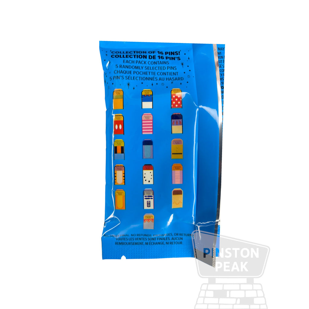 Disney Parks Pin Bag – Character Trash Bins 5-Pin Blind Box Unopened (2025)