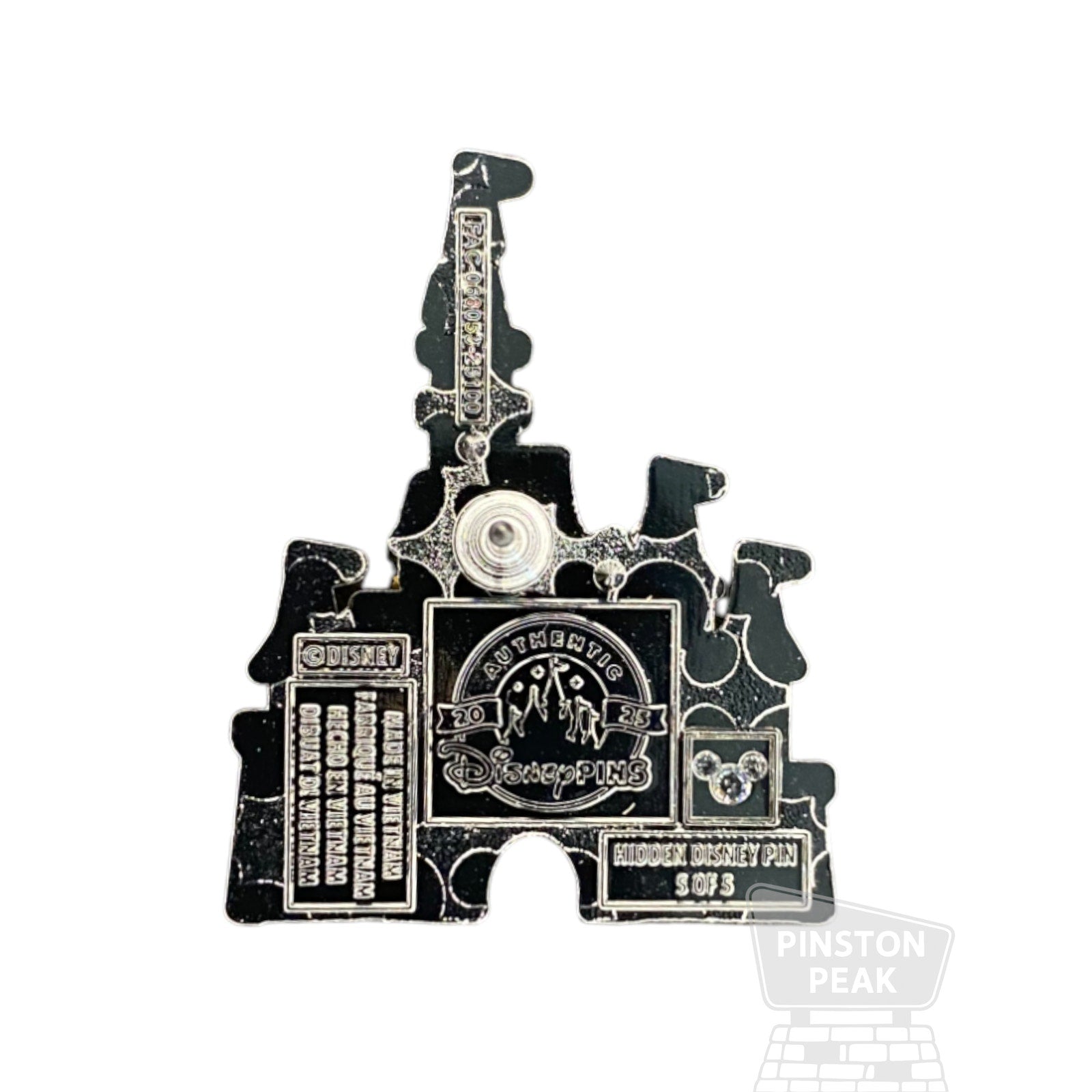 Disney Parks Hidden Disney 2025 Wave B Pin – Mickey Head Castles