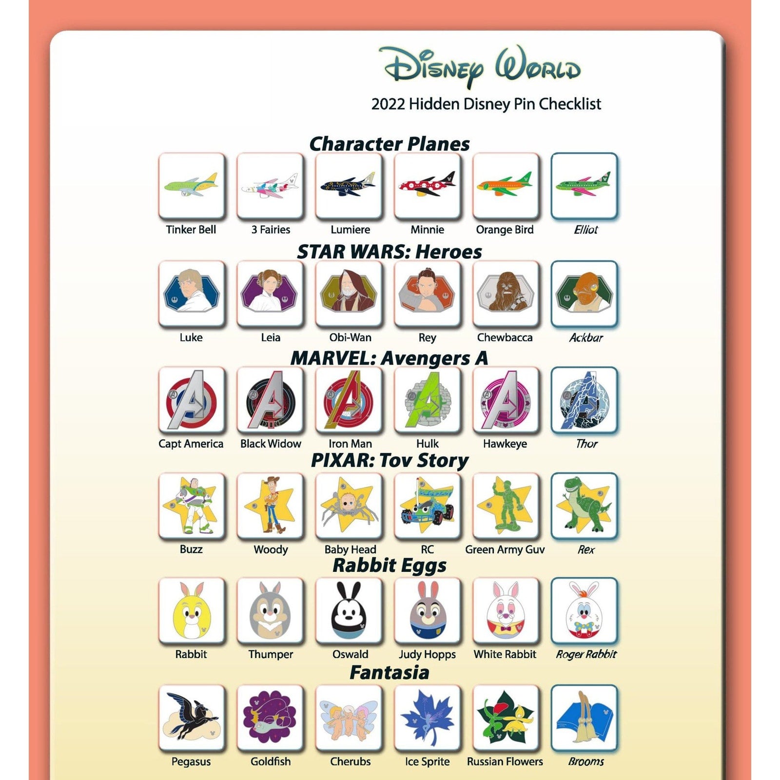 Disney Parks WDW/DLR Hidden Mickey 2022 Unopened 2-Pin Blind Pouch