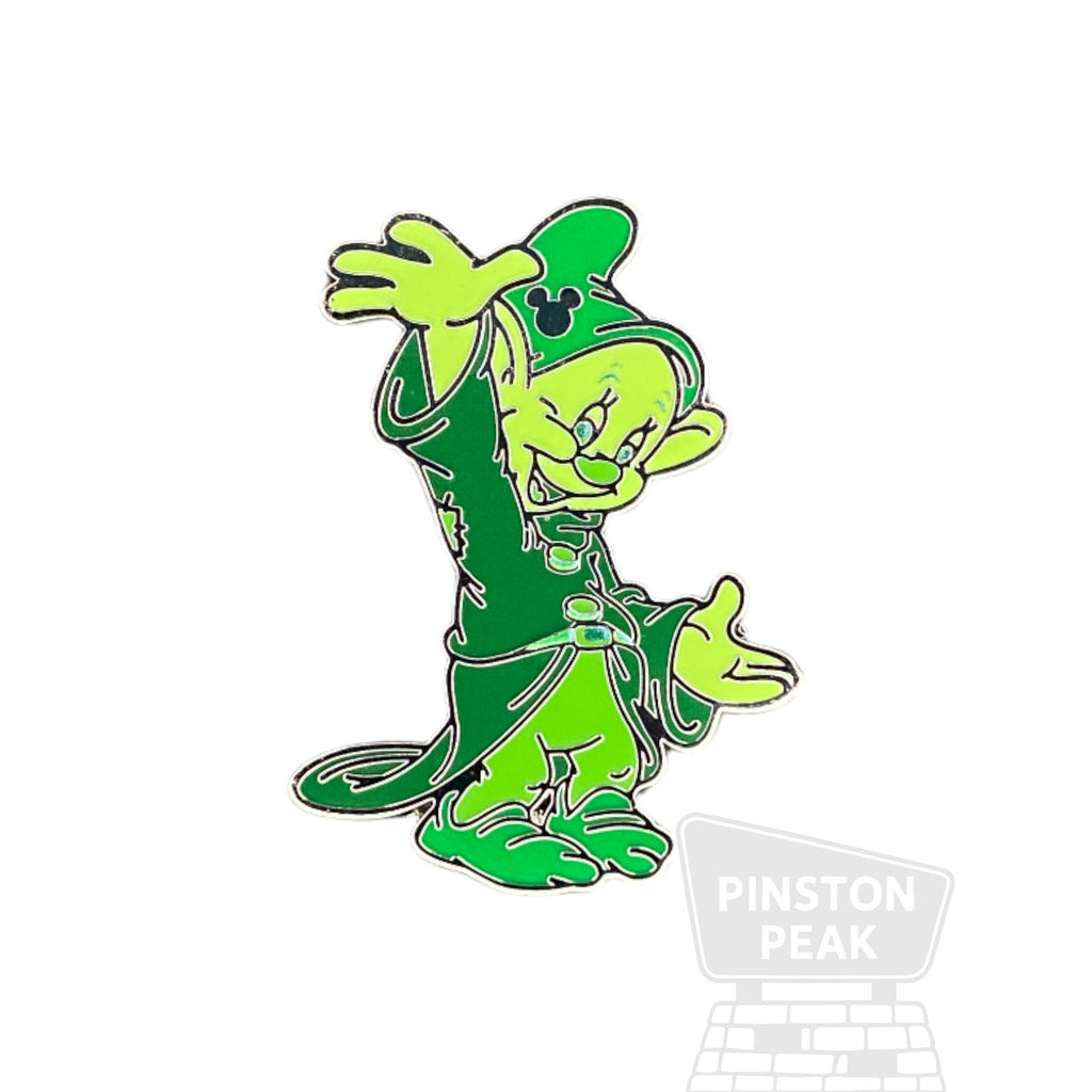 Disney WDW Hidden Mickey 2025 Wave B Mystery Pin – Dopey Green Color Story