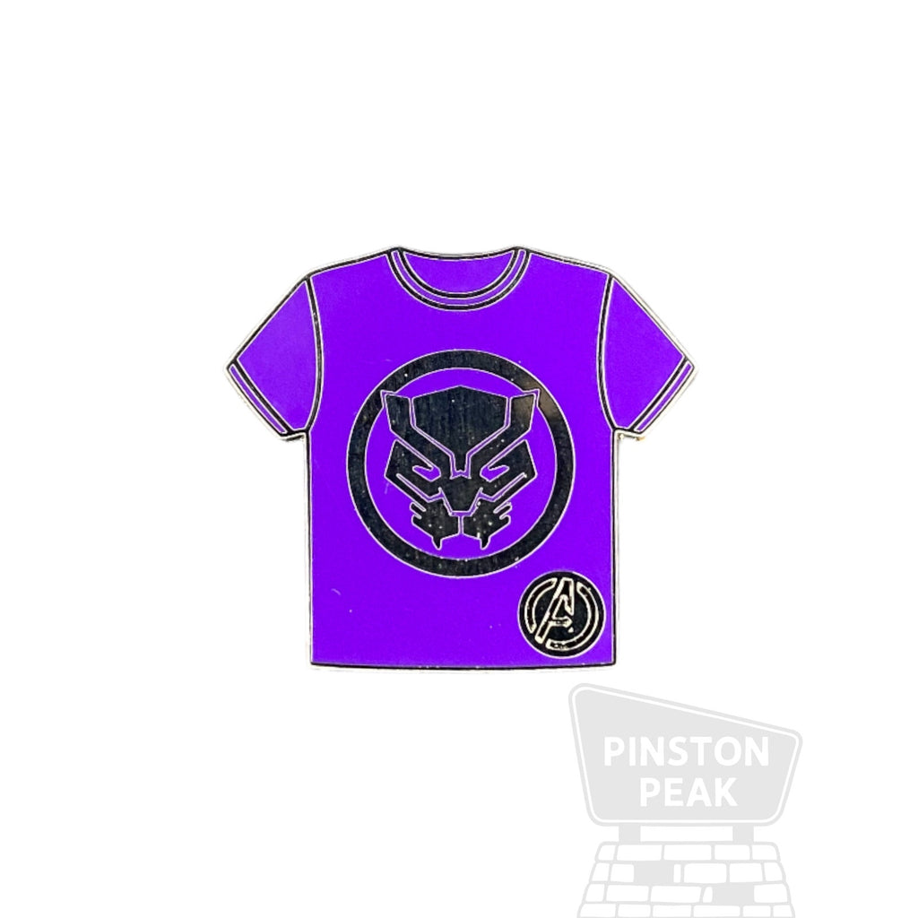 Disney Parks WDW Hidden Mickey 2024 Mystery Pin – Black Panther Marvel T-Shirt