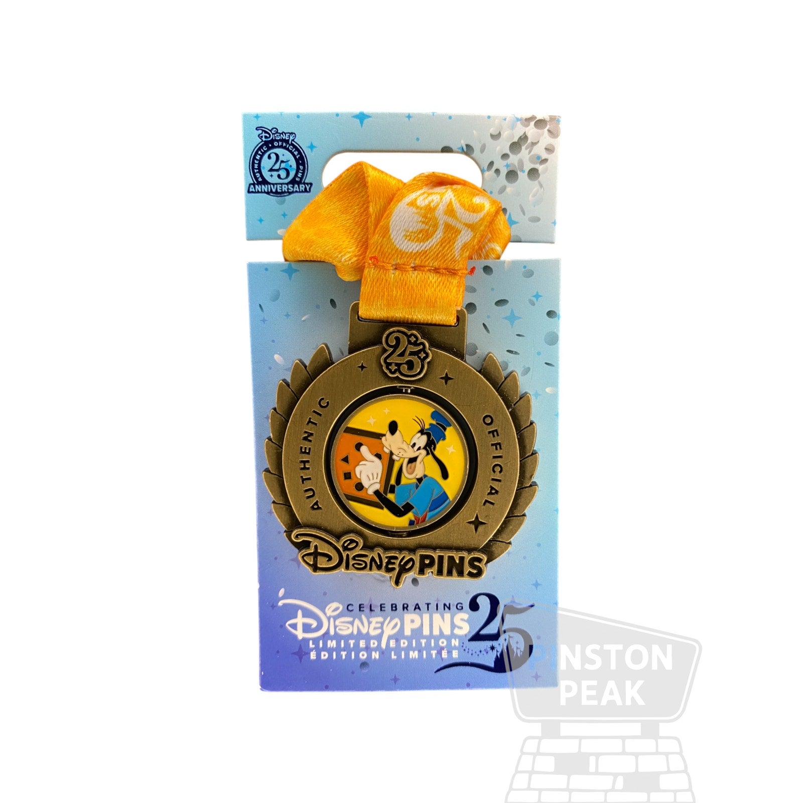 Disney Parks LE 4000 Pin – Goofy 25 Years Medal Spinner