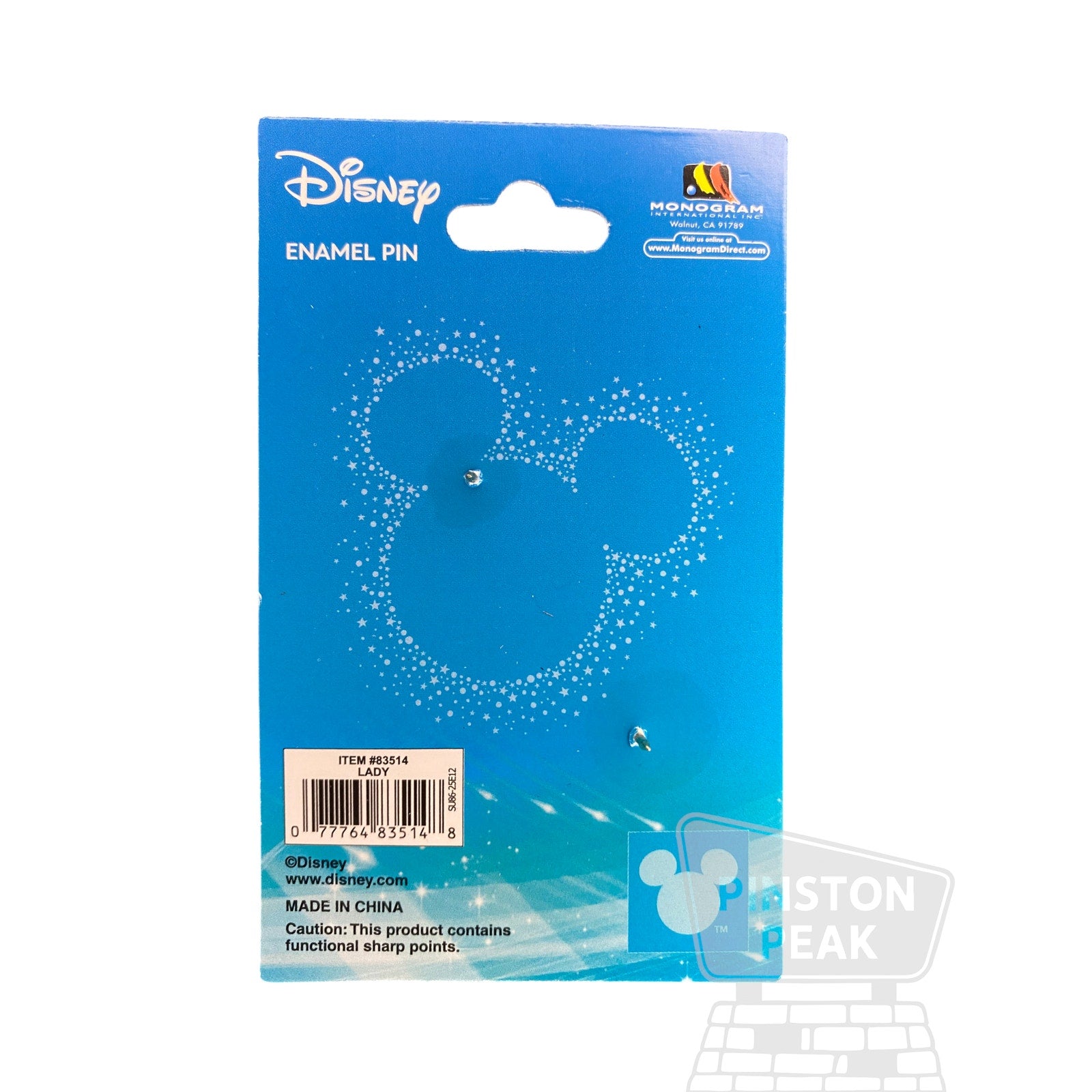 Disney Pink a la Mode Lady and the Tramp LE 200 Pin – Lady with Umbrella