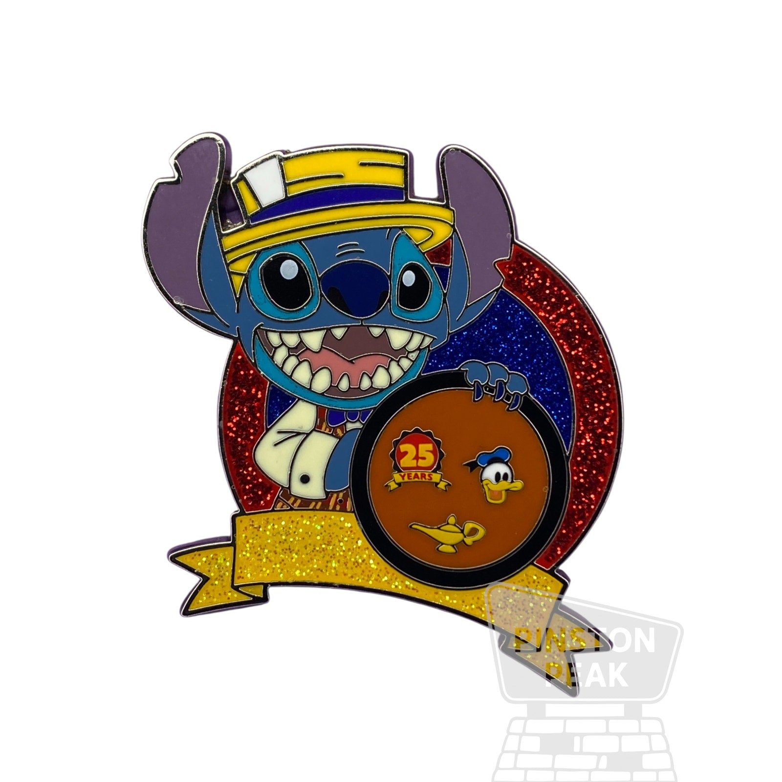 Disney Celebrating Pins 25 Year Pin – Stitch as Scoop Sanderson