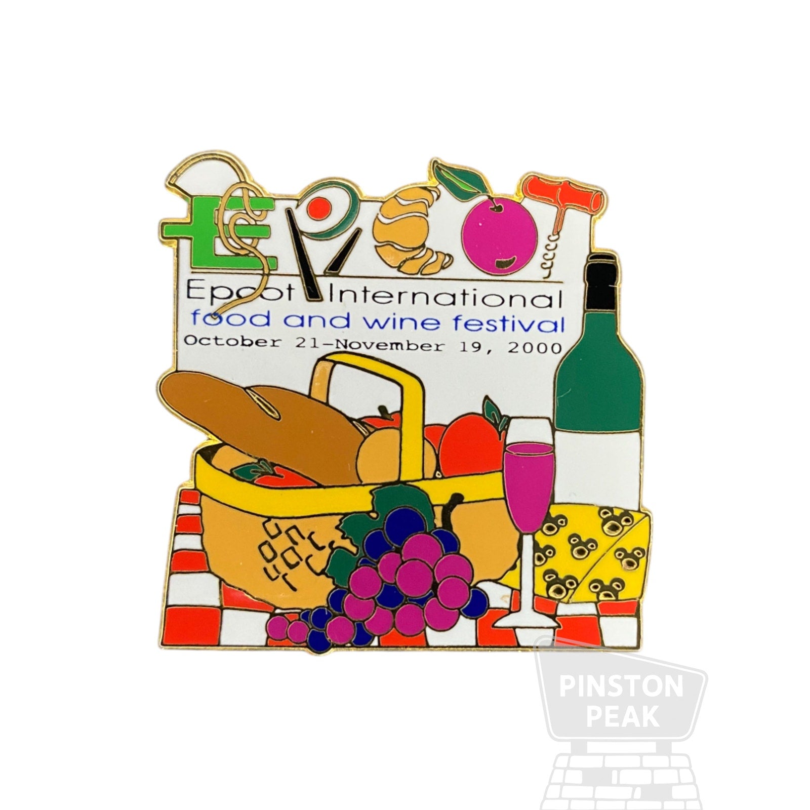 Disney EPCOT Food & Wine Festival 2000 LE 5100 Pin – Picnic Basket