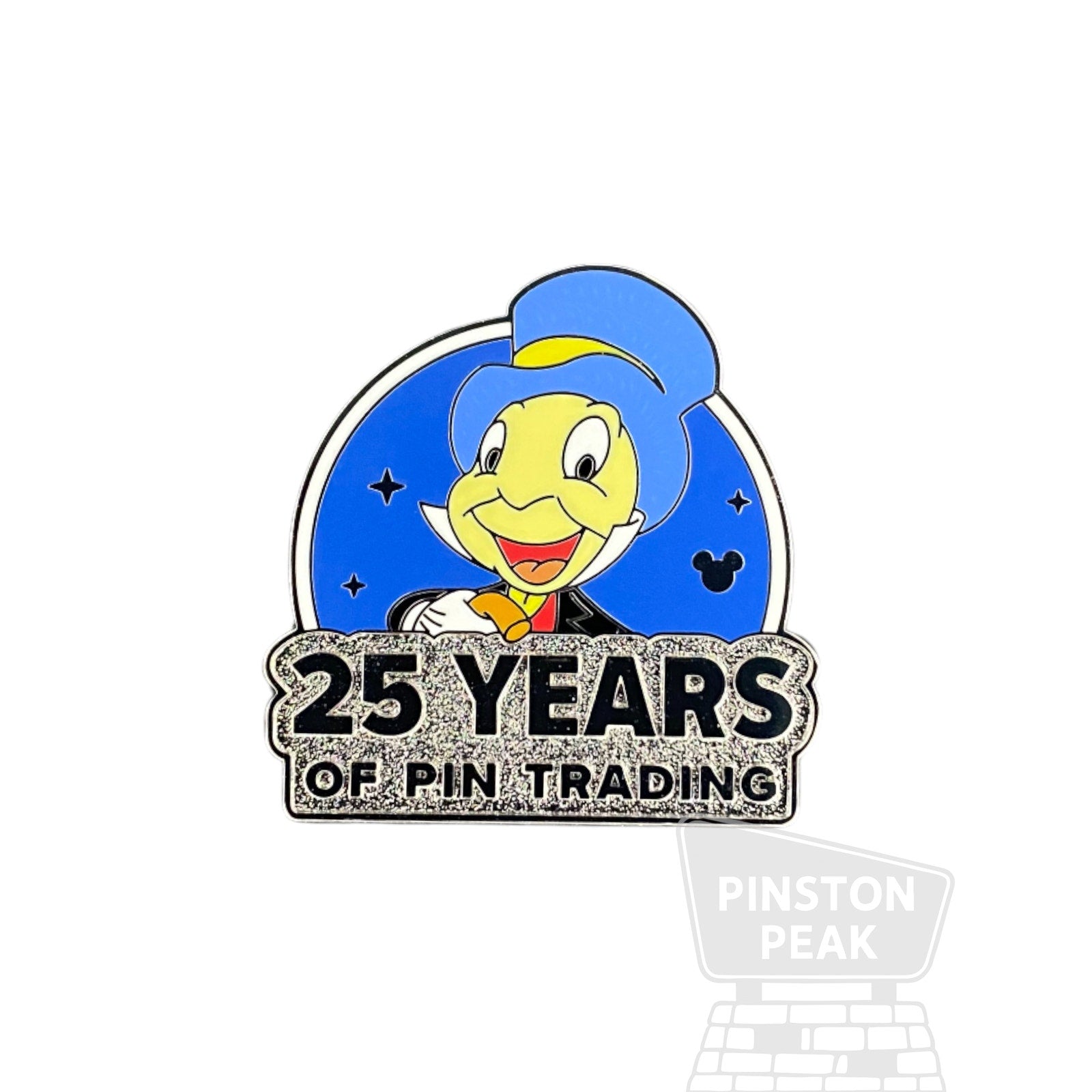 Disney Parks DLR Hidden Mickey 2025 Wave A Pin – Jiminy Cricket 25th Anniversary