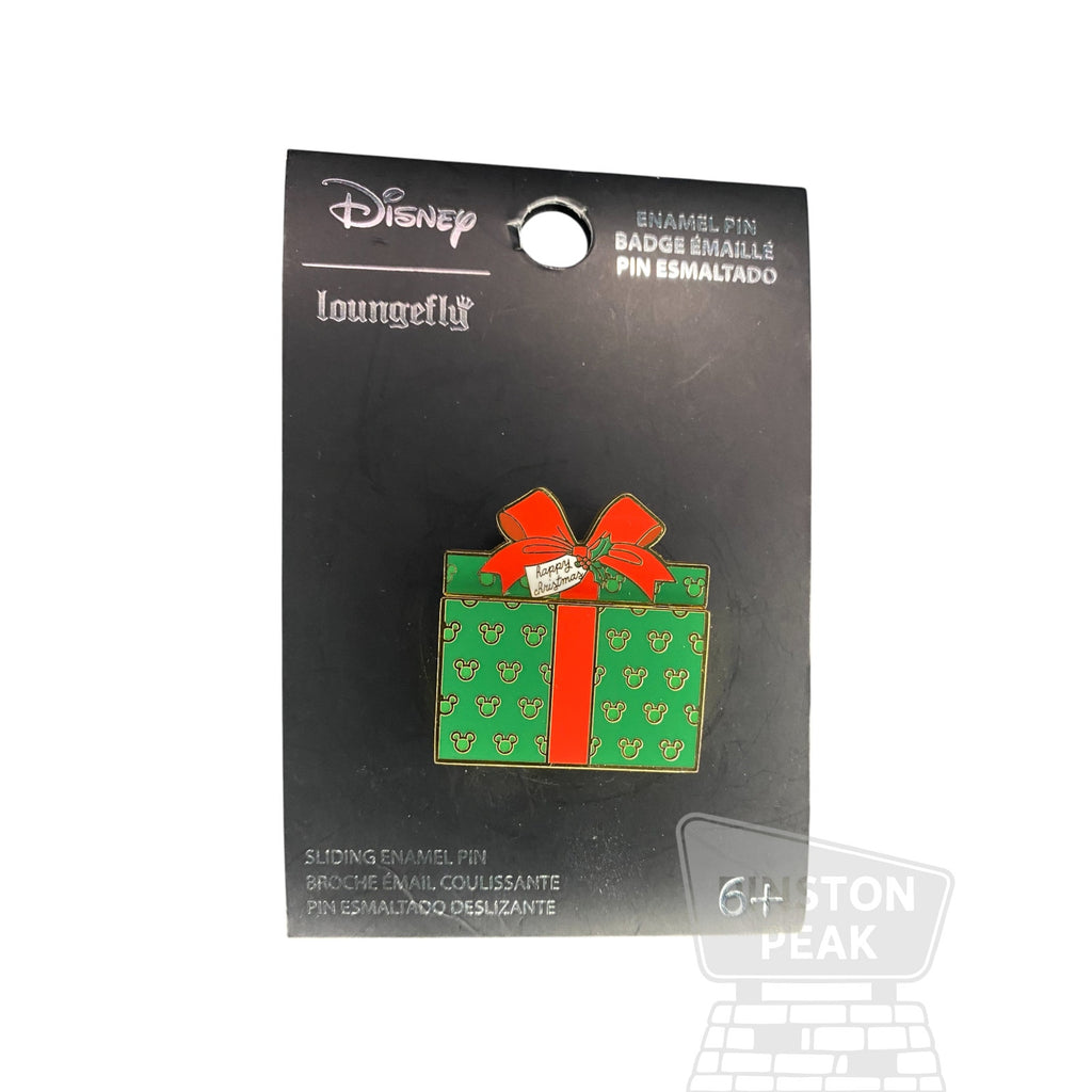 Disney Loungefly Mickey Mouse – Present Sliding Christmas Pin