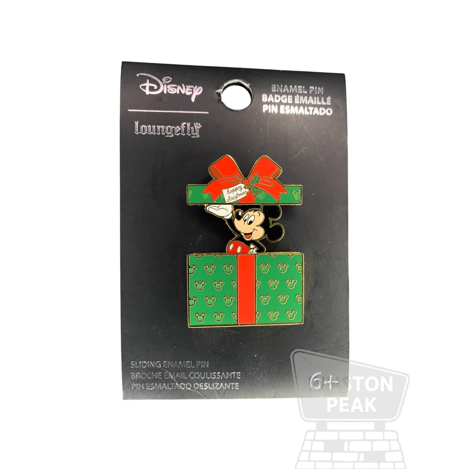 Disney Loungefly Mickey Mouse – Present Sliding Christmas Pin