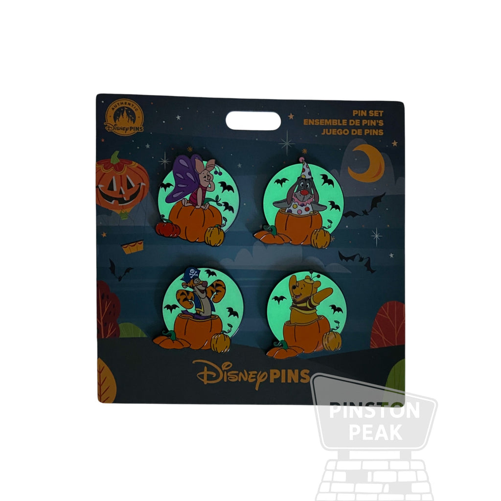 Costumed Winnie the Pooh & Friends Halloween Pumpkin Set — Full Set